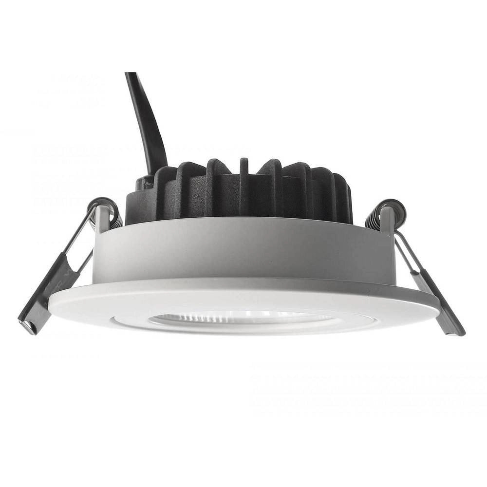 Trade Shop - Faretto Incasso Tondo Slim Luce Soffitto Box Doccia Led 8w Orientabile Dimmerabile -