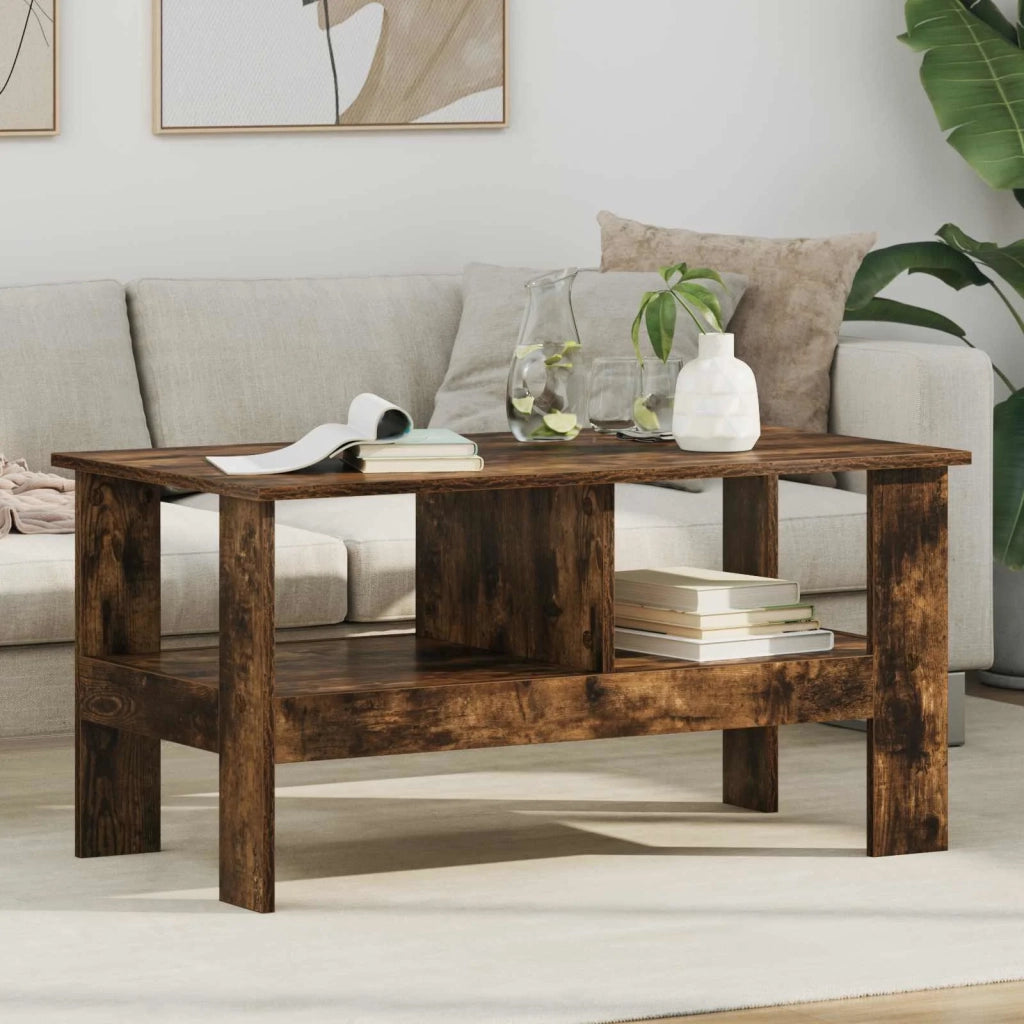 Tavolino da salotto Rovere fumé 90 x 50 x 45 cm