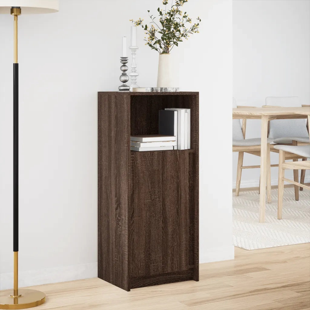 Credenza con LED Rovere Marrone 42,5x34x100cm Legno Multistrato 852158