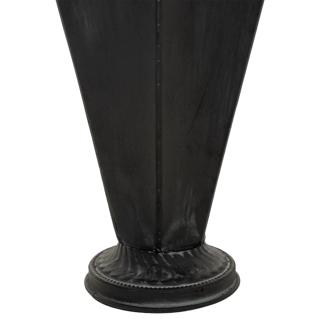 Portaombrelli in metallo nero 32,5x28,5x81,5h cm