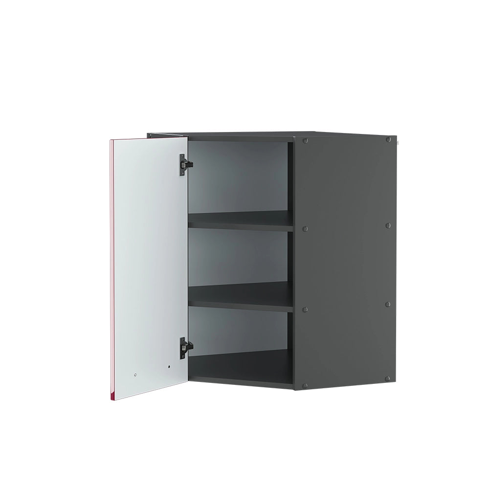 Mobile angolare da cucina Fame-Line Bordeaux lucido/Antracite 57 cm Vicco