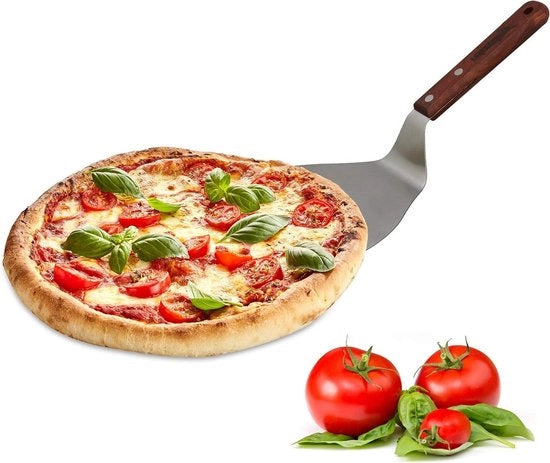 Manubrio in legno per spalla con foro appeso - 185 x 165 cm - per pizza e Tarte Flambees - Metallo grigio 32 x 165 x 8 cm