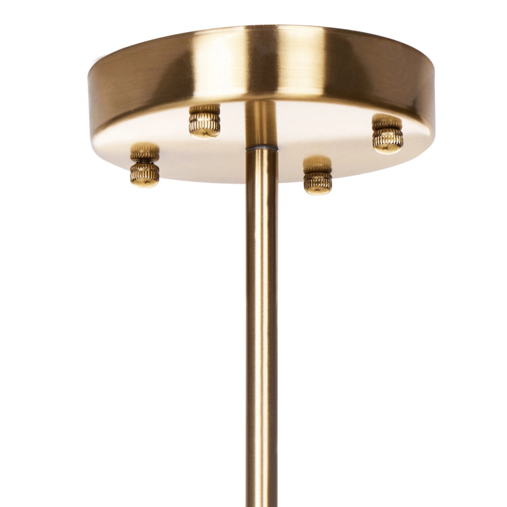 Lampadario in ottone, metallo e vetro ⌀ 80 cm Lampada a sospensione stile glamour
