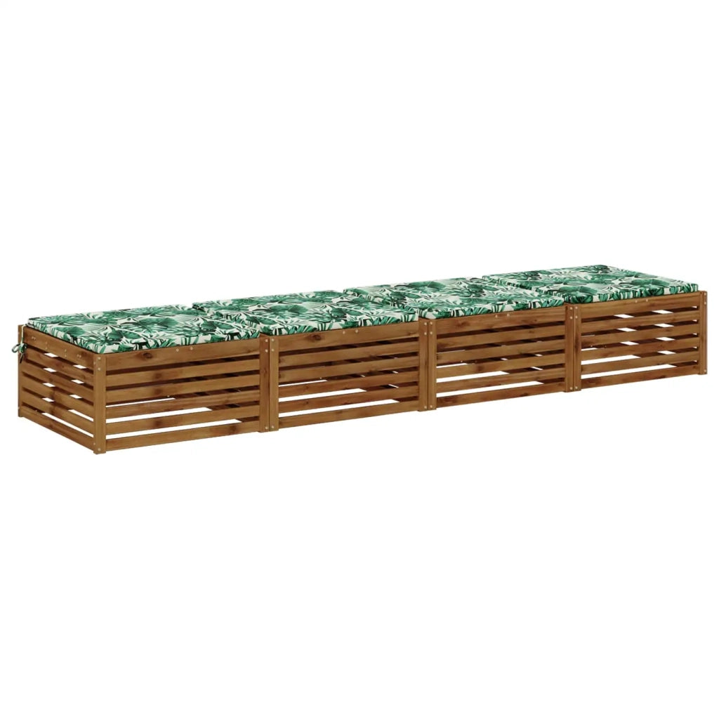 Cuscini per Sedia in 4 Pezzi SOEST 4 pz 100% Poliestere 944632