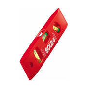 Sola PTM5 Livella Torpedo in Resina ABS 20 cm 3 Fiale Base Magnetica colore Rosso