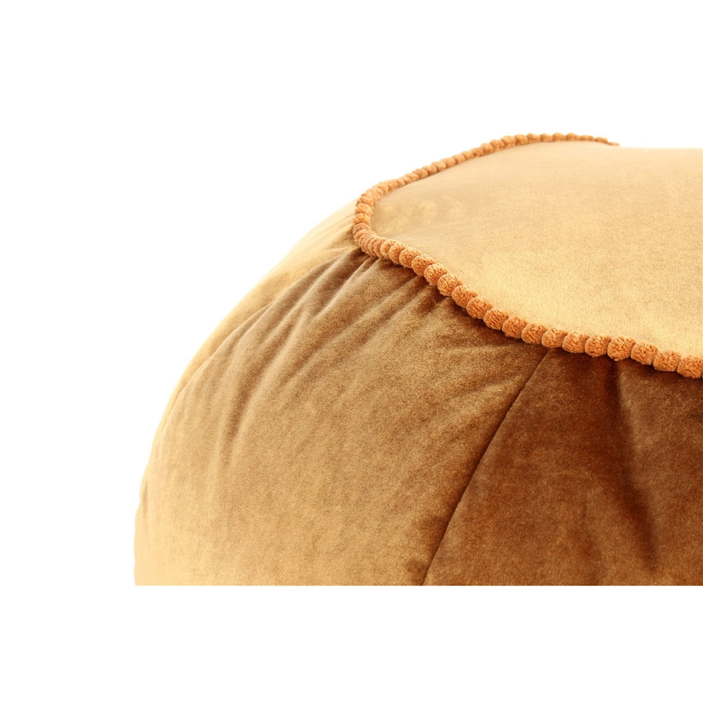 Pouf Rotondo Taj Mahal in Velluto Blu