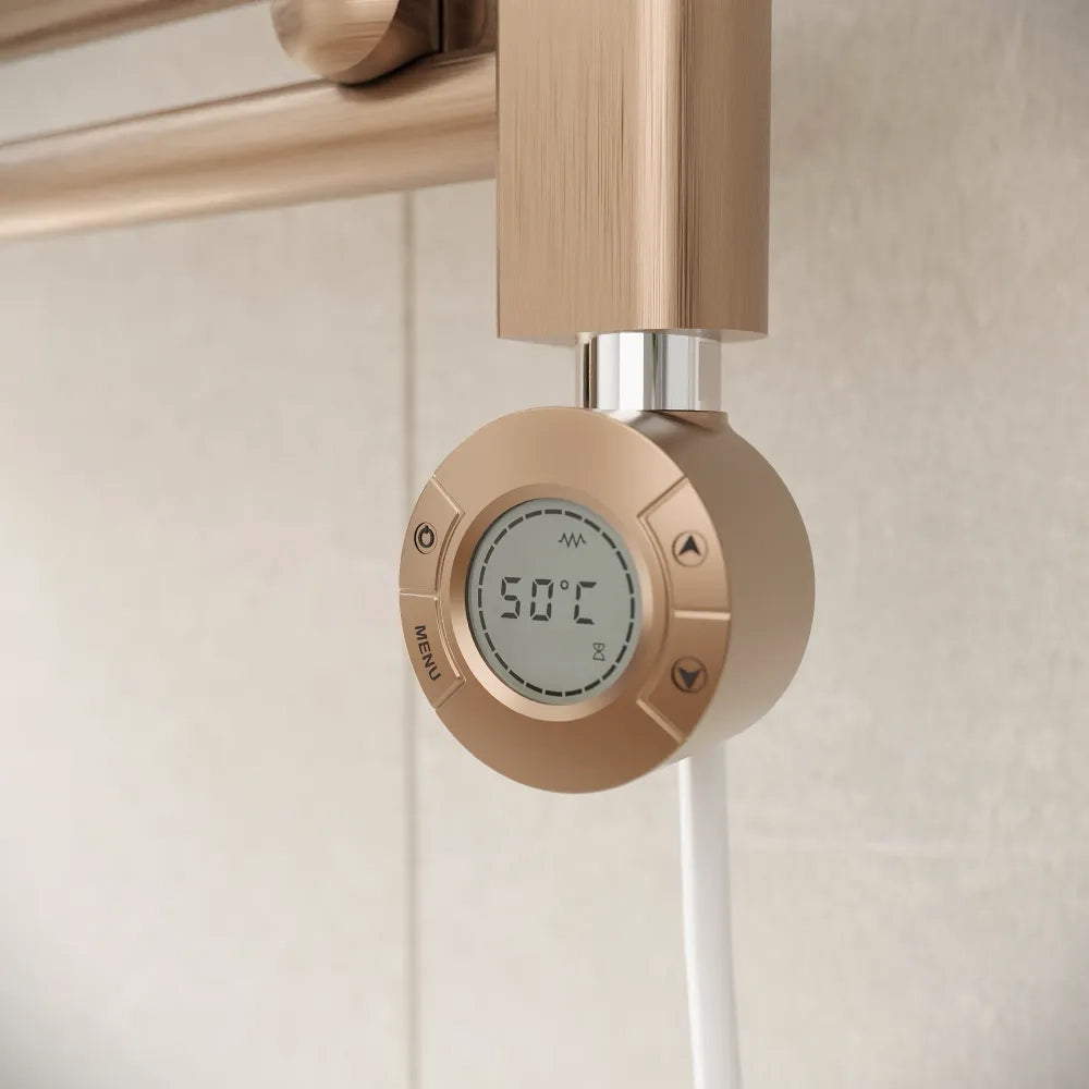 Termoarredo elettrico 1200x500 oro rosa interasse 450 | Polaris