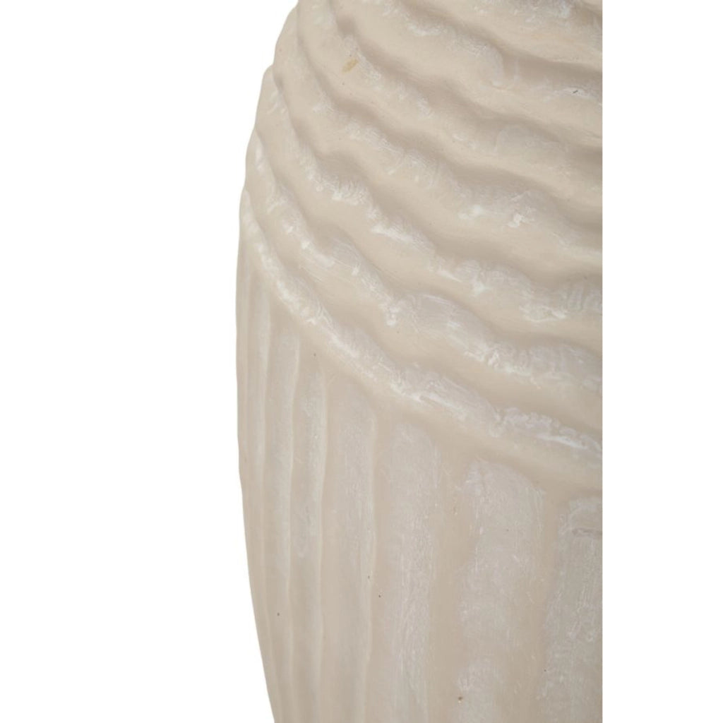 Vaso Decorativo VKH818, Beige, Poliresina, 30x30x38,5 cm