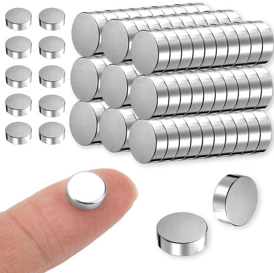 Pacchetto con 100 minimagneti, forti, piccoli magneti da 8 mm x 3 mm, forti magneti per whiteboard, magneti forti, magneti extra forti, mini magneti rotondi per hobby, frigoriferi, lavagne magnetiche, whiteboard e fai da te.