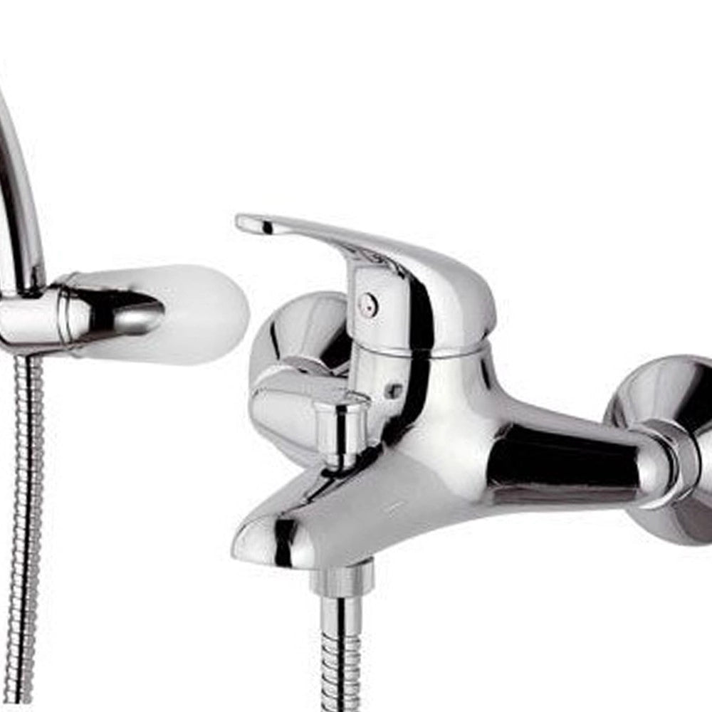 Miscelatore monocomando vasca con accessori