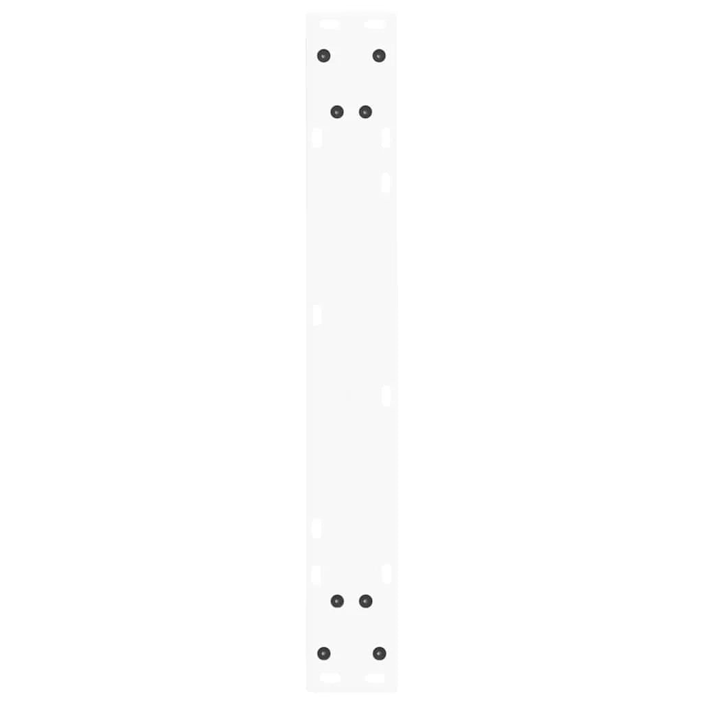 Set di 3 gambe per tavolo da pranzo a forma di V 70 x 73 cm con piedini regolabili design moderno acciaio bianco 02_0056947