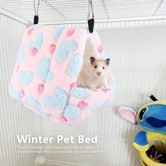 Letto morbido in cotone per hamsters, scoiattoli, egittori e scoiattoli - Comodo e caldo per piccoli animali domestici, Ideale per accovacciarsi e dormire