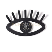 orologio da parete di design ciclope Nero/bianco marmo in Ferro 55x36,5h cm