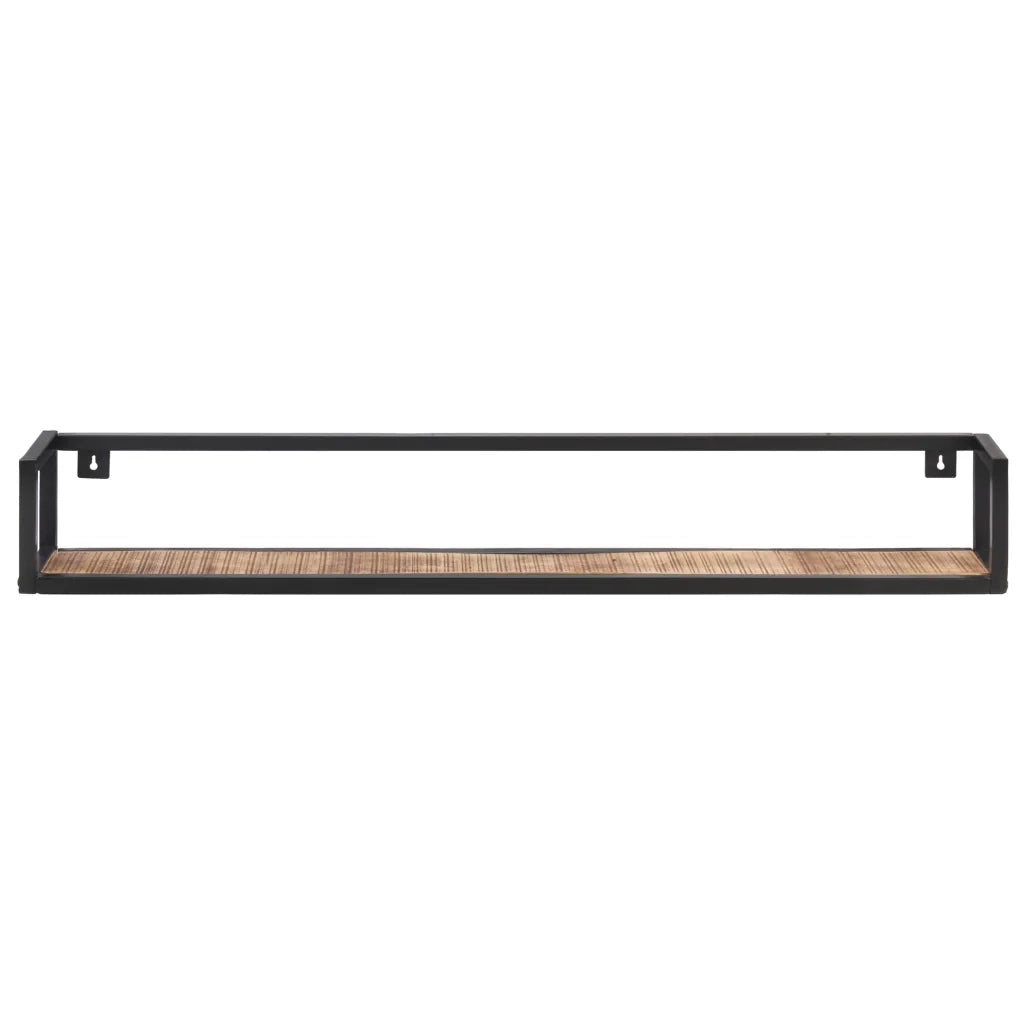 Mensole a Muro 2 pz 120 cm in Legno di Mango Grezzo cod mxl 56161