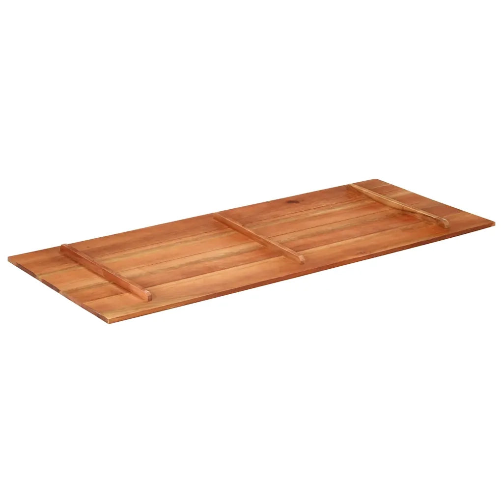 Piano Tavolo in Legno Massello di Acacia 15-16 mm 60x140 cm