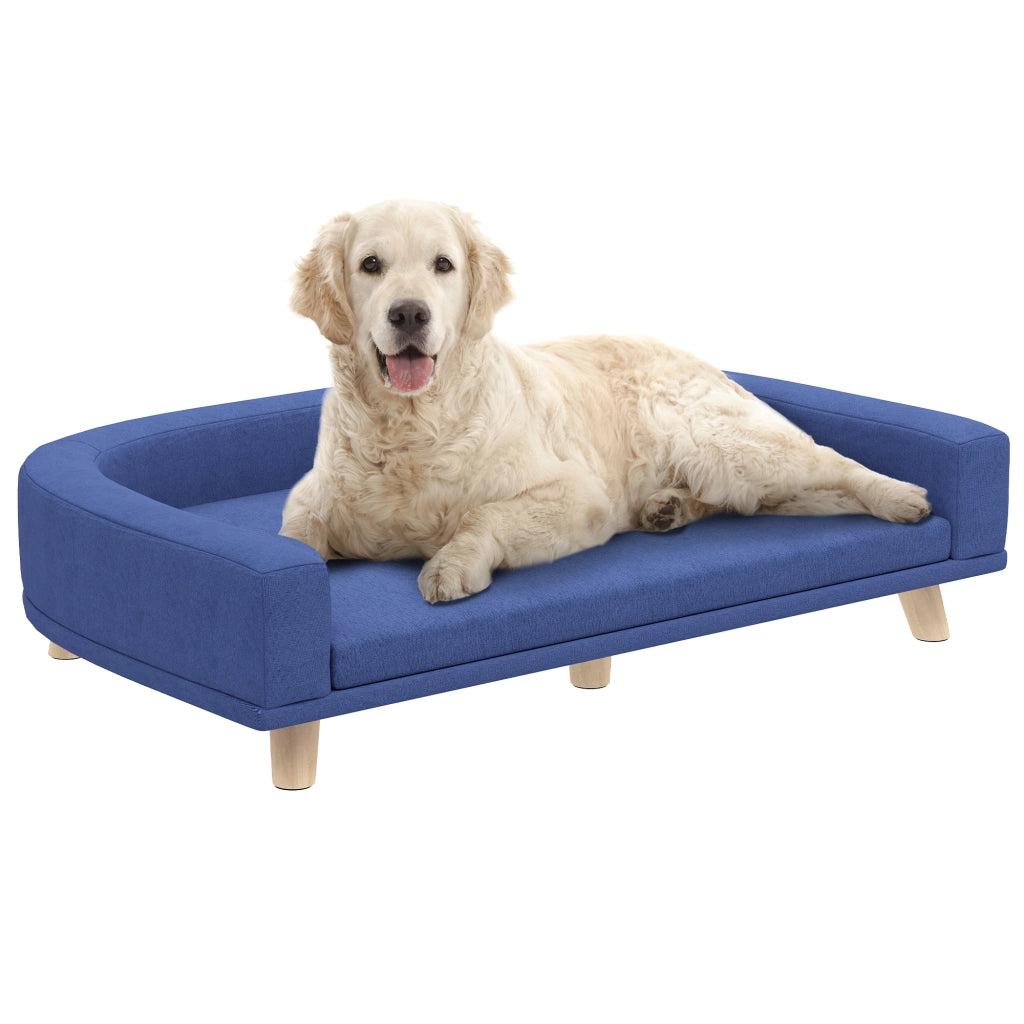 Cuccia per cani letto rialzato con cuscino lavabile ¨C zephmum ¨C 98x67x25 cm blu