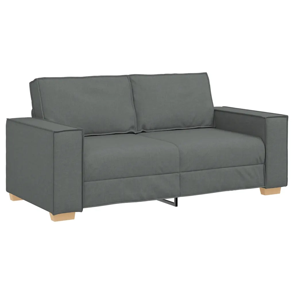 Divano a 2 posti Grigio scuro 180x78x84 cm in tessuto 4104981