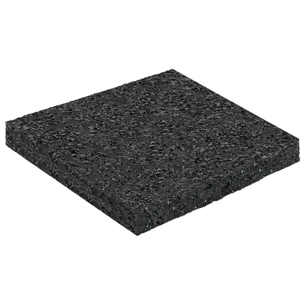 Pad per patio in granuli di gomma Nero 9 x 9 x 0,8 cm Gomma 42027242