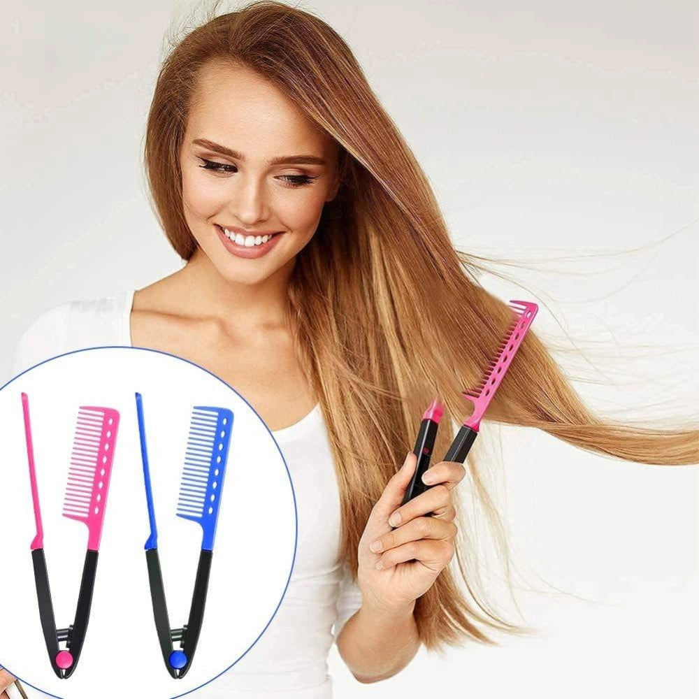 Trade Shop - Kit Acconciature Per Capelli Pettine Raddrizzatore Piastra Lisci Arricciacapelli -