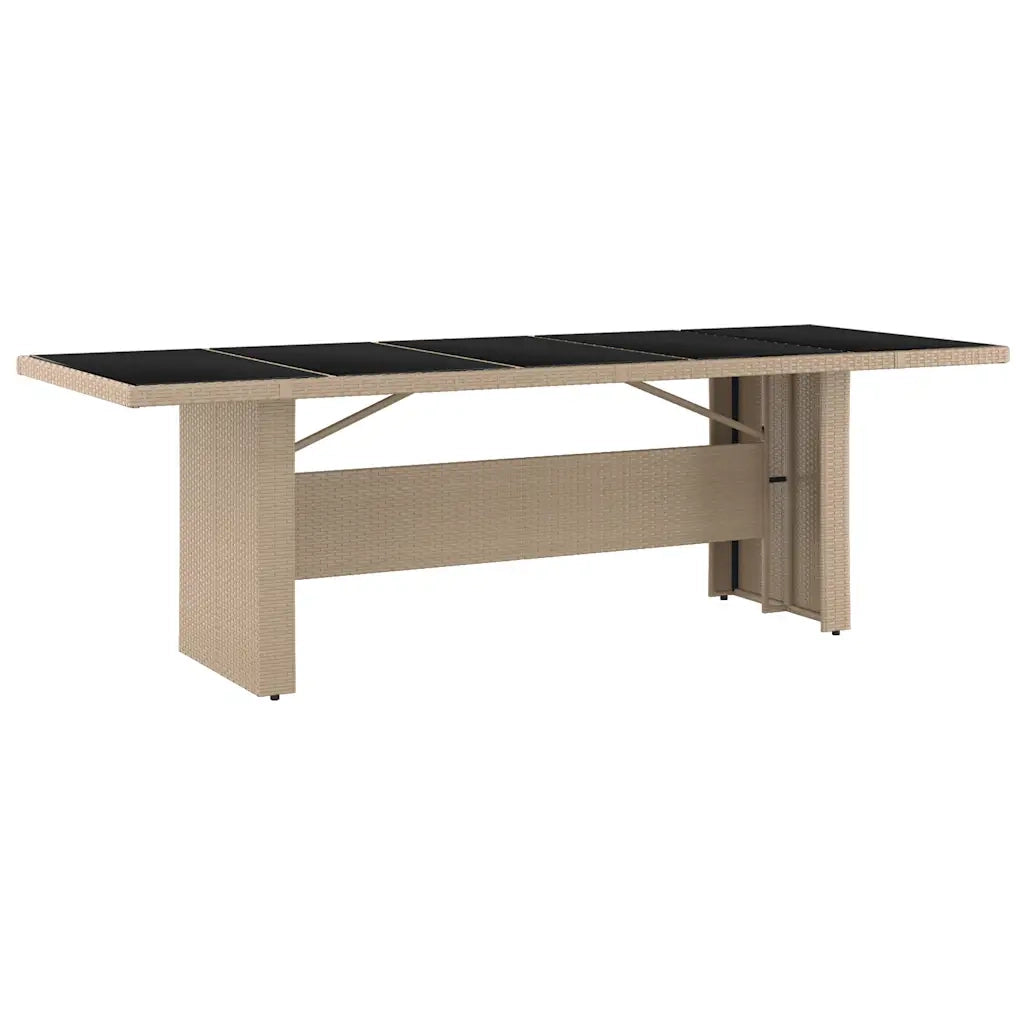 Set BistrÃ² da Giardino 11 pz con Cuscini in Polyrattan Beige