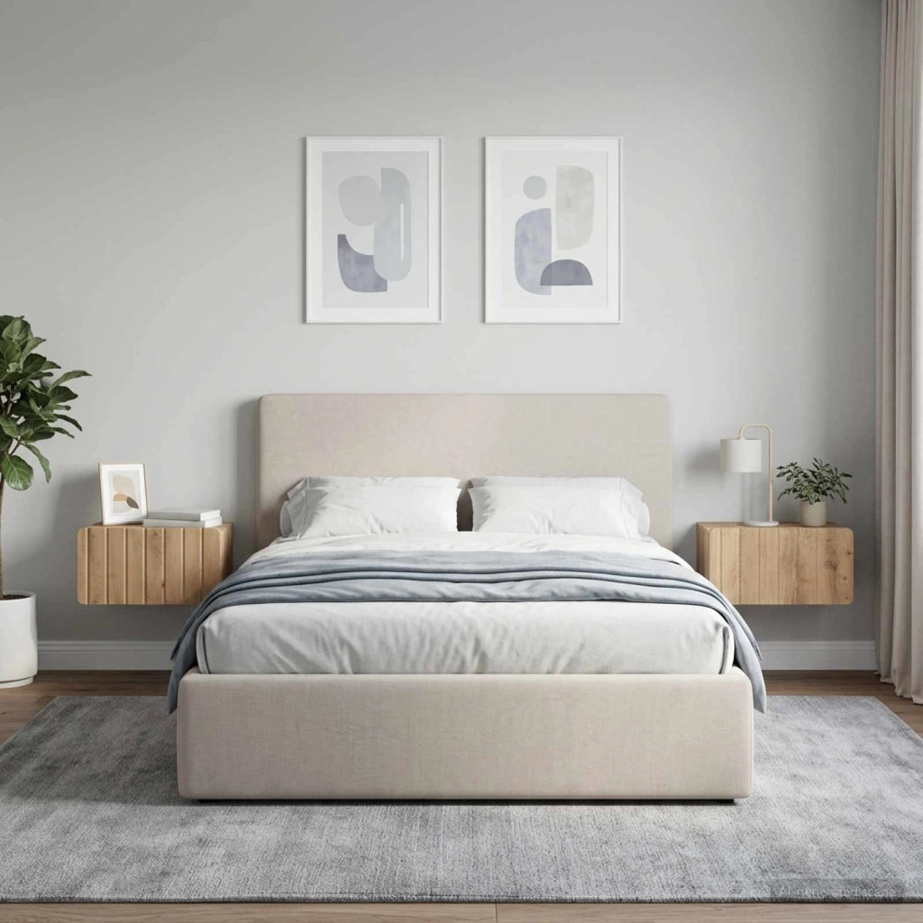 Mobiletto da notte a muro 2 pz Rovere Artigianale 898294