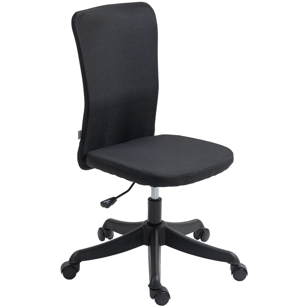 Sedia da ufficio con rotelle e schienale regolabile ¨C Minimal ¨C 53x43x85-93 cm nero
