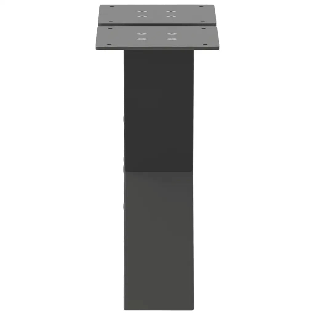 Gambe per Tavolino da CaffÃ¨ a Forma di X 2 pz Antracite 40x(30-31) cm Acciaio
