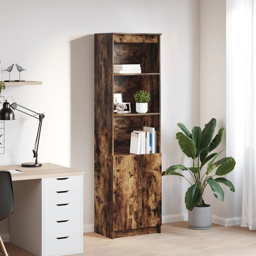 Credenza Rovere Fumo 50x35x180 cm in Legno Multistrato 3328466