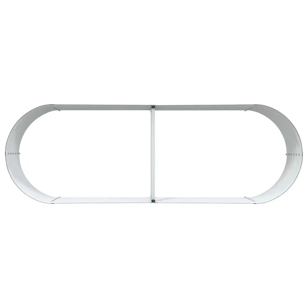 Fioriere | Cassetta per fiori | Letto Rialzato Marrone 240 x 80 x 44 cm Acciaio