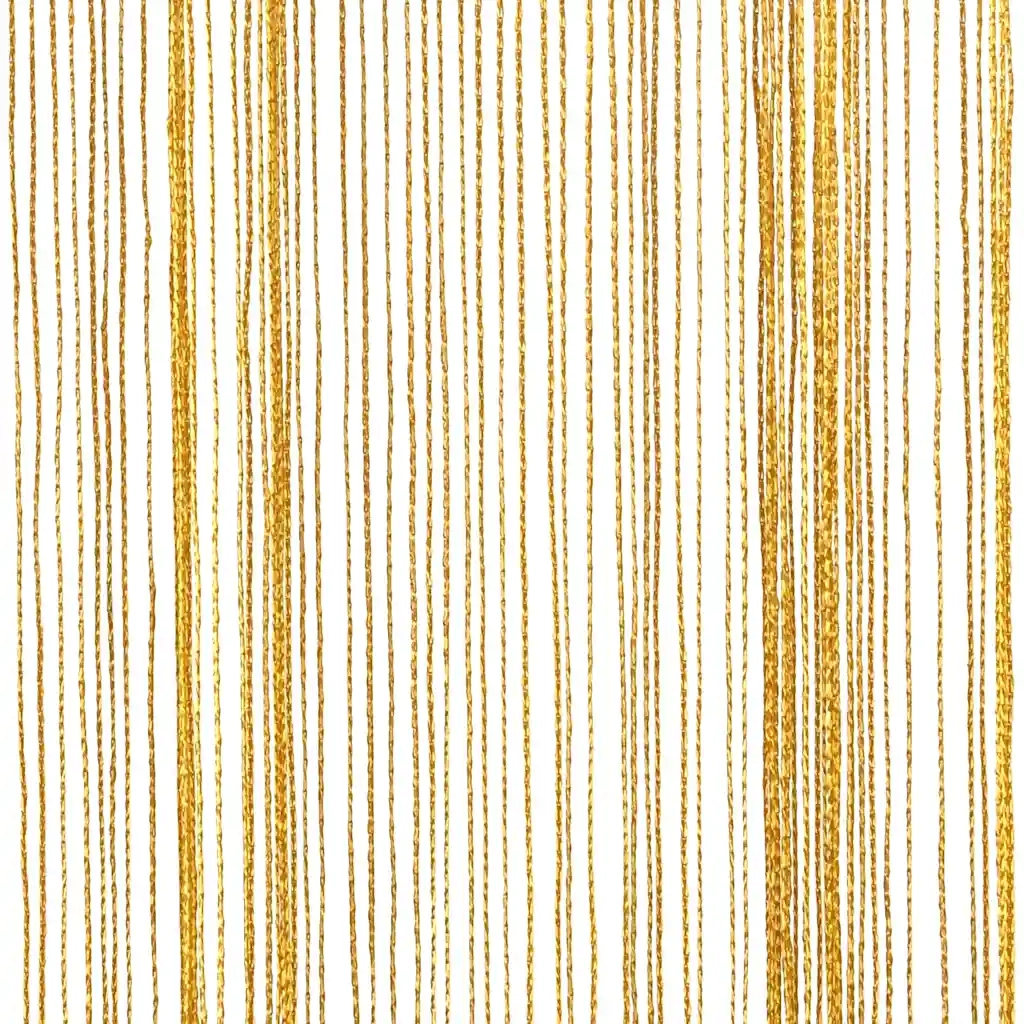 vidaXL Tende a Filo 2 pz Oro 140x250 cm