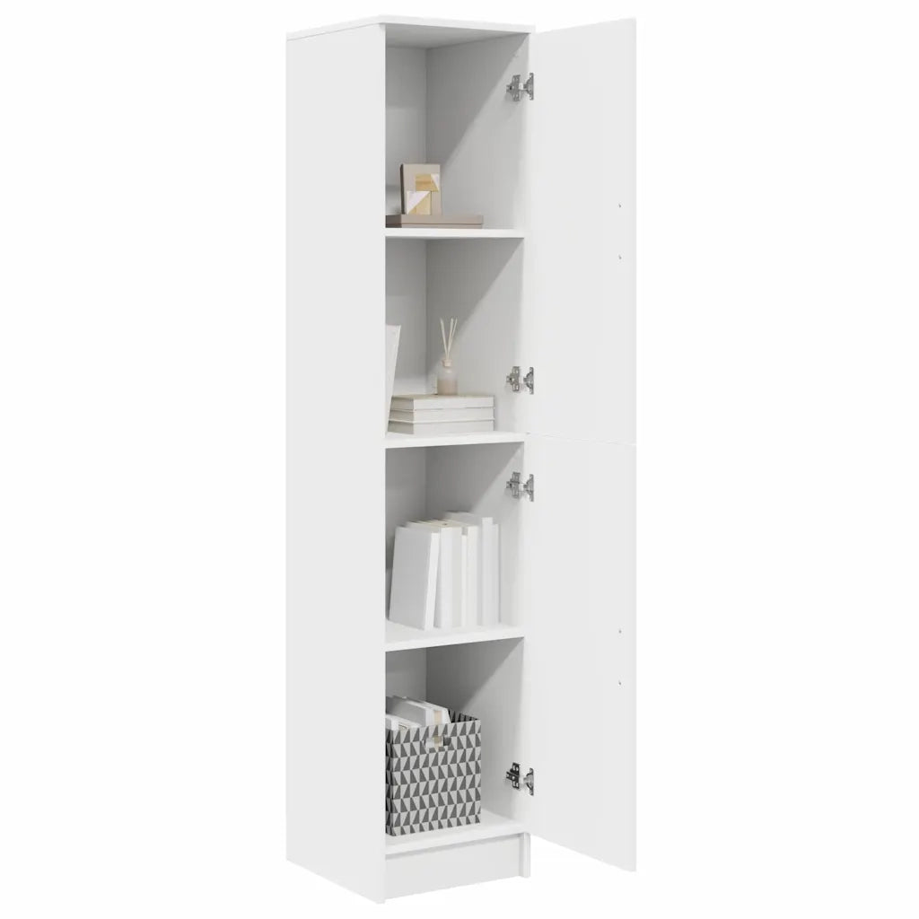 Credenza-Buffet-Armadio da cucina Bianco 35 x 39 x 168 cm