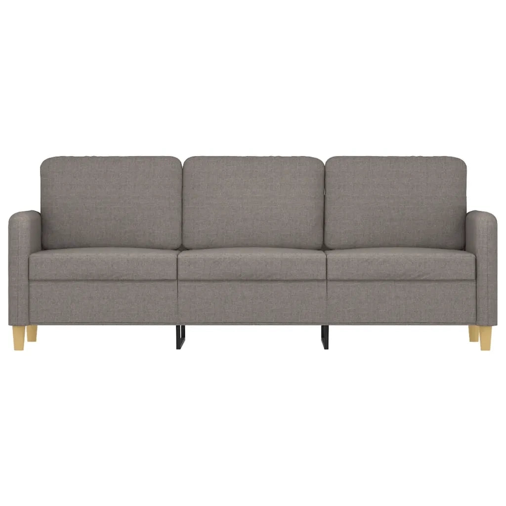 Divano a 3 Posti-Sofa 3 Posti Tortora 180 cm in Tessuto 185217