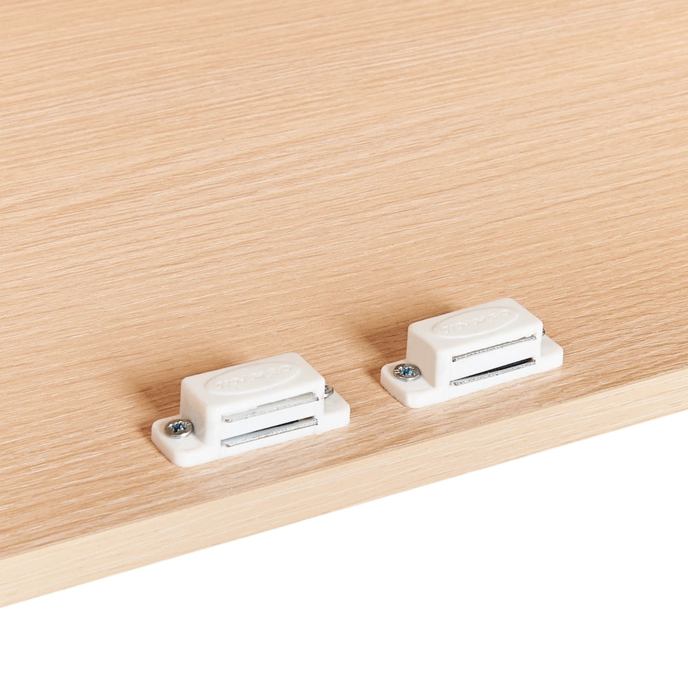 Scaffale 1 ripiano portaoggetti per la cameretta dei bambini in legno di pino MDF con gambe in legno chiaro