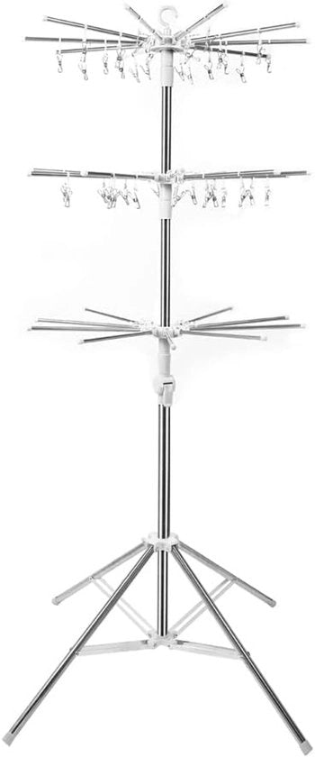 Droghetto a Pieghevole per Abbigliamento - Spazia Risparmio - 3 Strati - 110-170 cm Altezza
