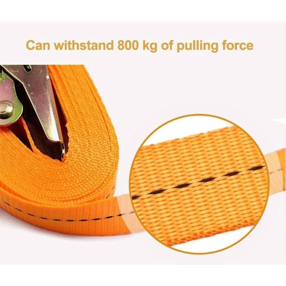 Trade Shop - Cinghia Di Ancoraggio Serraggio A Cricchetto Con Tenditore Senza Ganci 25mmx5mt -