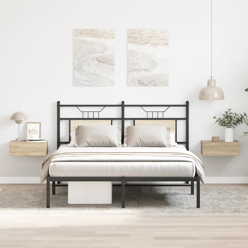 Comodini Pensili 2 pz Rovere Sonoma 40x30x15 cm Truciolato cod mxl 49704