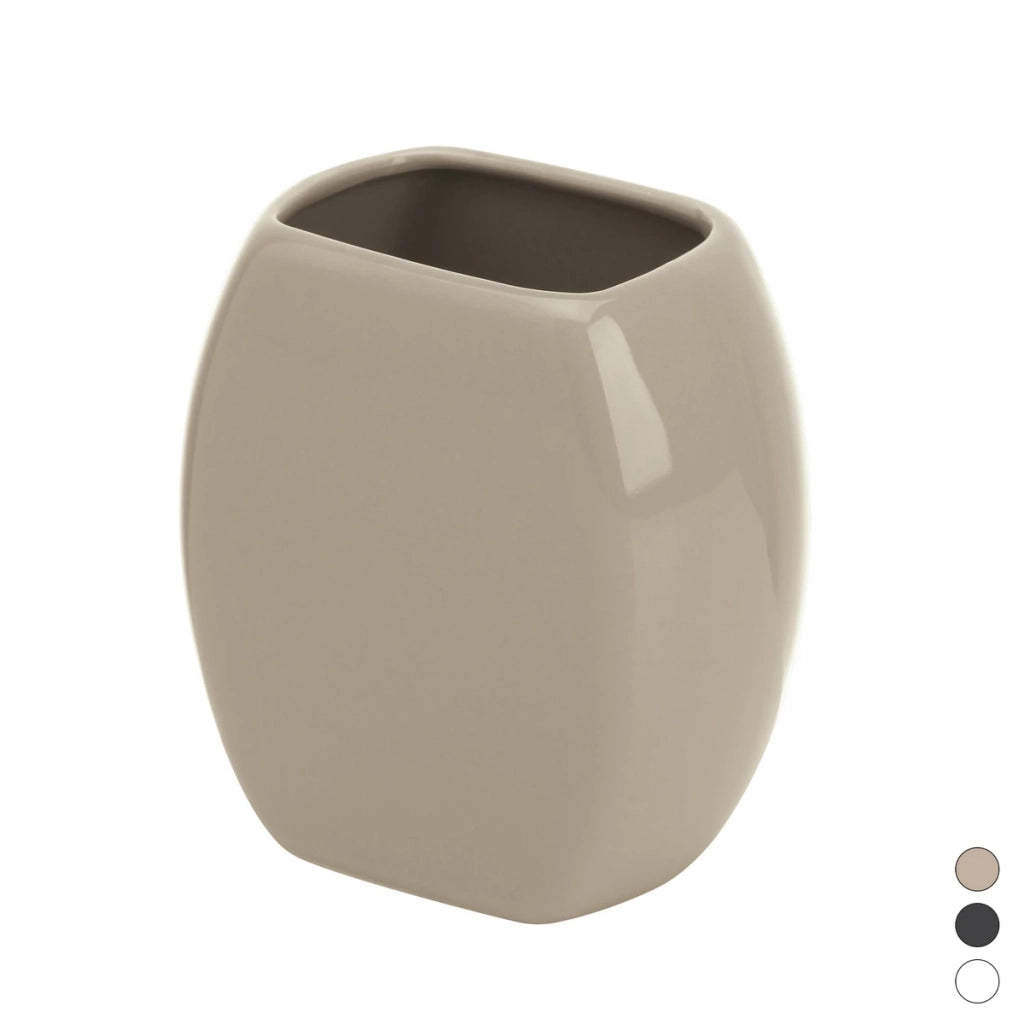 FERID Porta spazzolino Linea Parigi in ceramica bianco