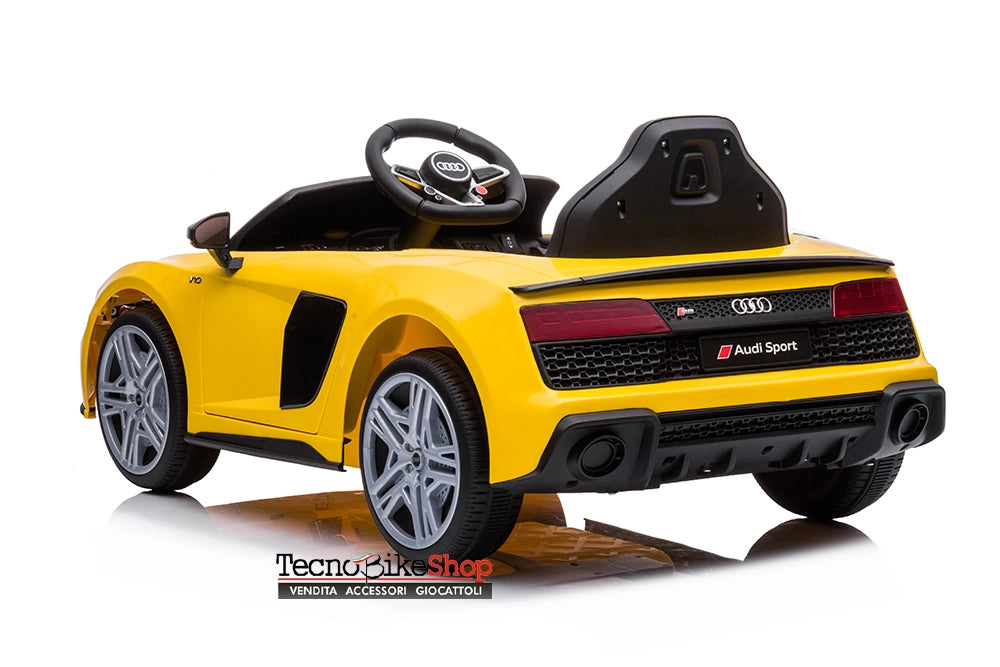 Auto Elettrica per Bambini Audi R8 Sport 12V-Giallo