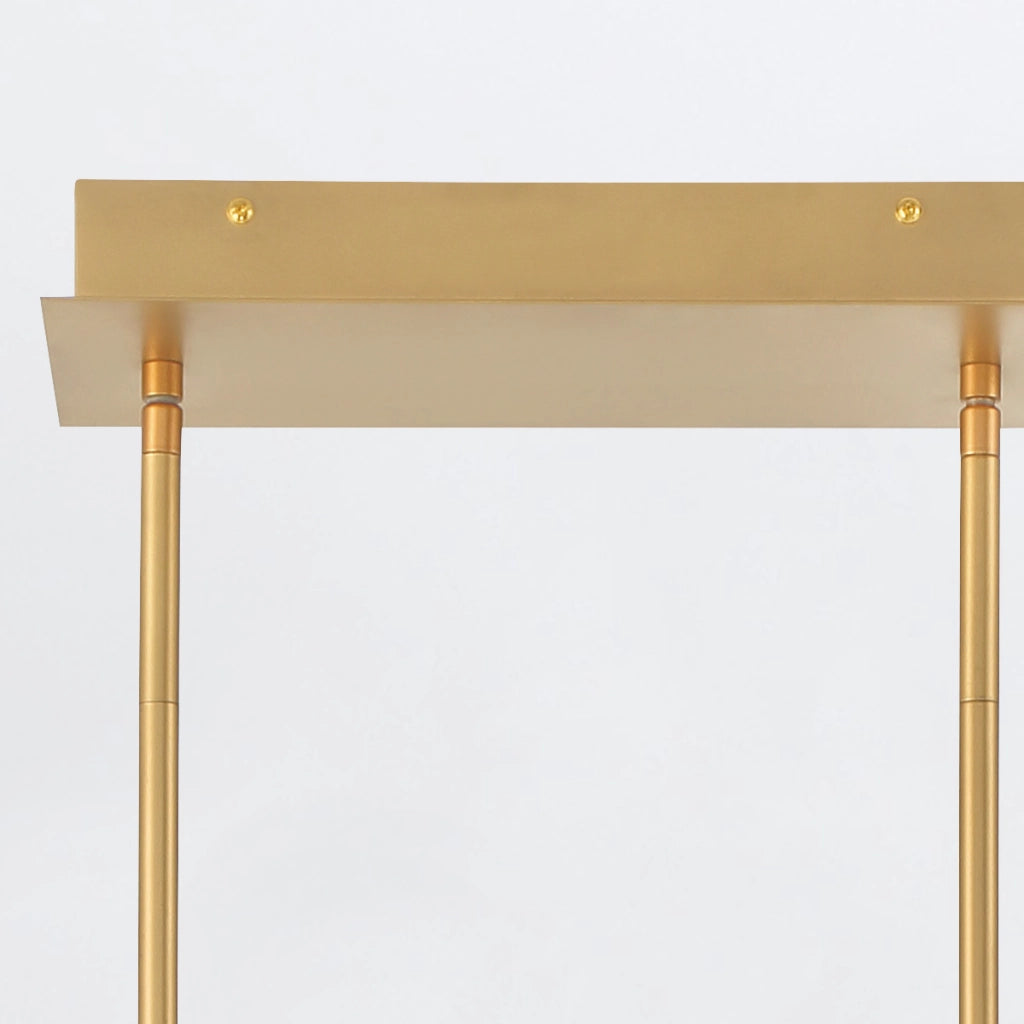 Lampada a sospensione geometrica Quintiesse Inizio 84cm oro LED 46W
