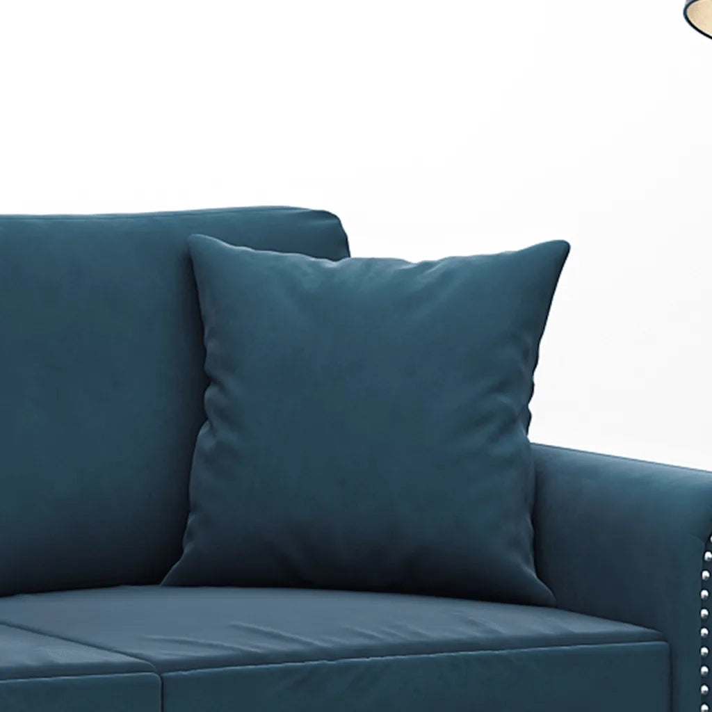 Cuscini Decorativi 2 pz Blu 40x40 cm in Velluto cod mxl 48977