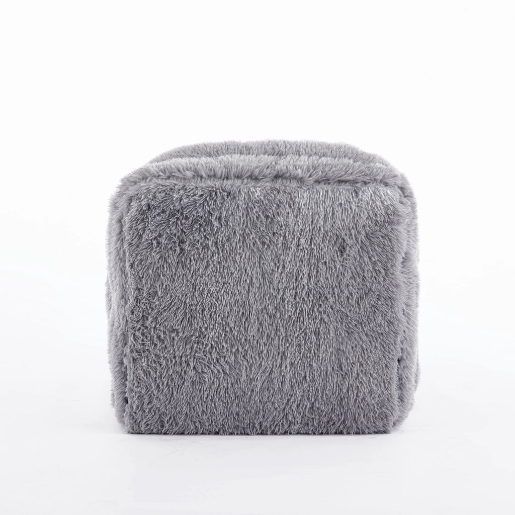 Poltrona da Gaming Reclinabile ¨C MINIMAL ¨C Grigio Chiaro, Peluche, 5 Posizioni