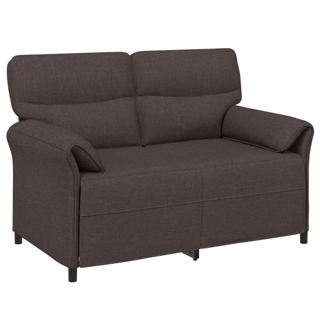 Set di divani 2 pz Marrone Scuro Tessuto 3424847