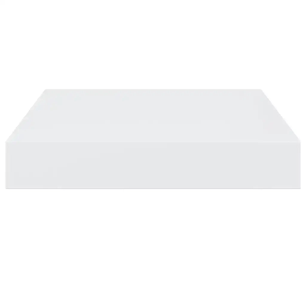 Scaffali a Parete 2 pz Bianco Lucido 23x23,5x3,8 cm in MDF 323740