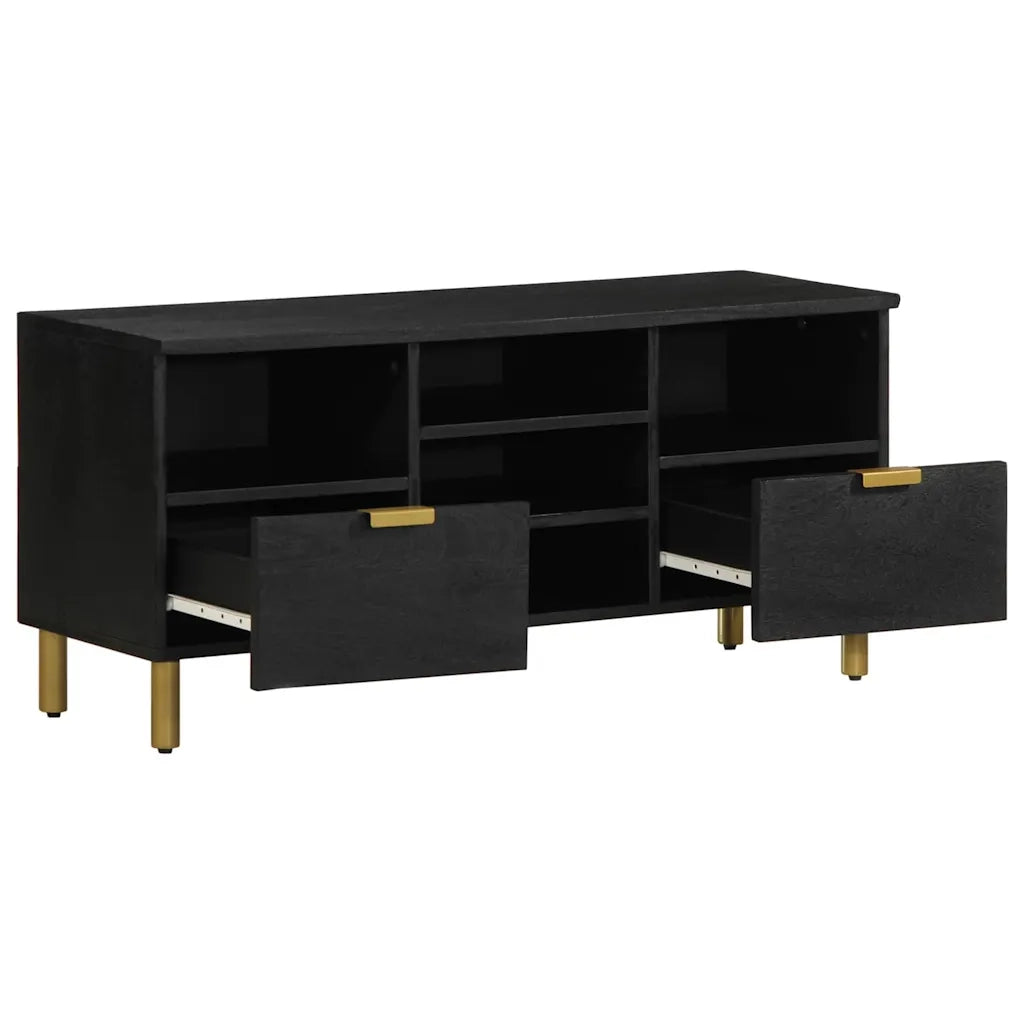 Mobile Porta TV Nero 100x33x46 cm in Legno Multistrato