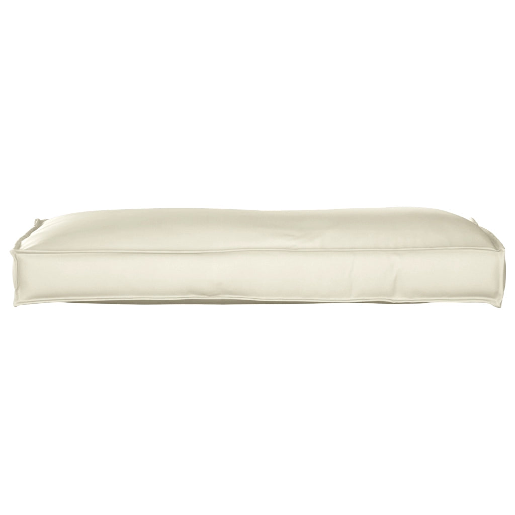 Cuscino pallet per schienale panna 120x40x12 cm tessuto Oxford