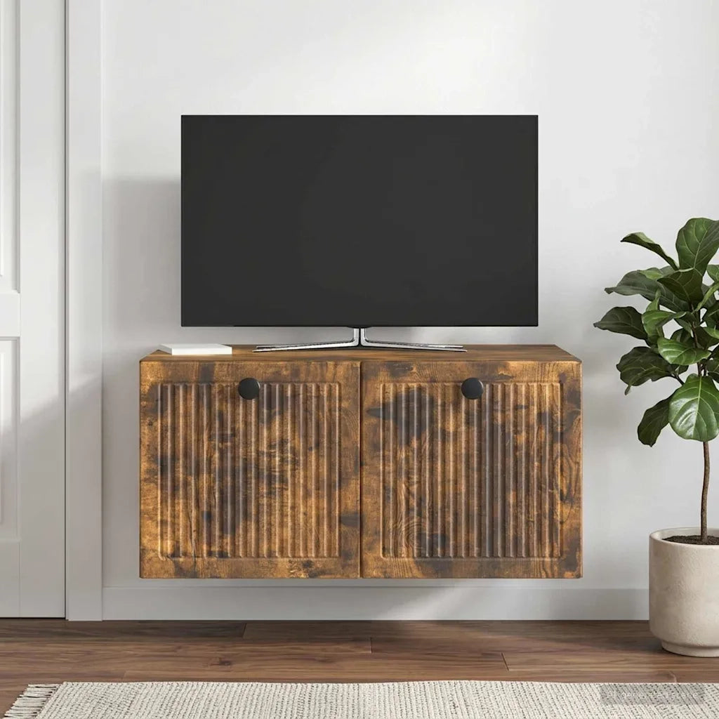 Mobile Porta TV da Muro Rovere Fumo 59,5 x 41 x 30 cm 898000
