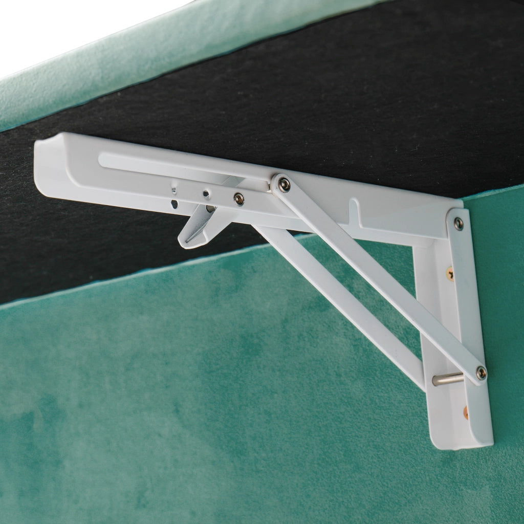 Letto con Sponda 140x200 cm; Letto Singolo - USB; Lampada e Cassetto - Bluverde