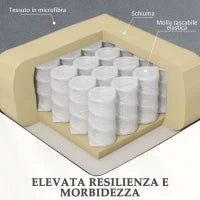 Poltrona Alzapersona a 8 Punti Massaggianti e Tasca Portaoggetti, in Finta Pelle e Acciaio, 90x95x103 cm, Grigia