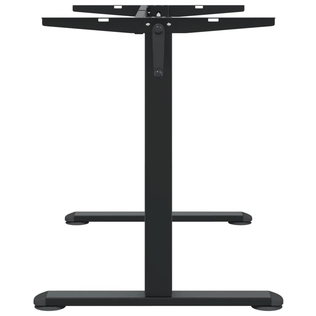 Struttura per ufficio scrivania postazione di lavoro mobile per computer scrivania per studio in piedi (94-135) x 60 x (70-114) cm acciaio nero 02_0023975