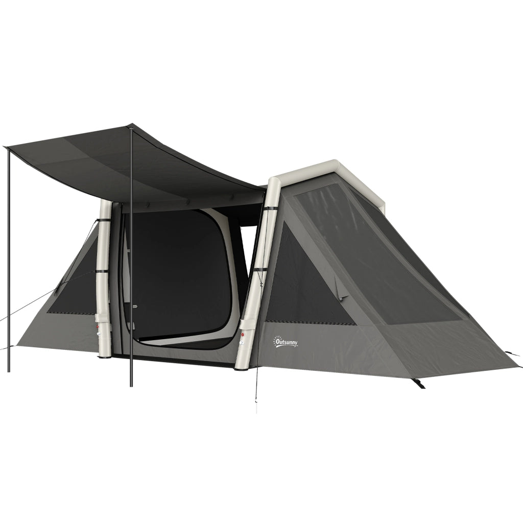Tenda Gonfiabile da Campeggio ¨C zephmum ¨C Grigio Scuro 580x270x202cm